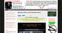 Desktop Screenshot of diystrengthtraining.com